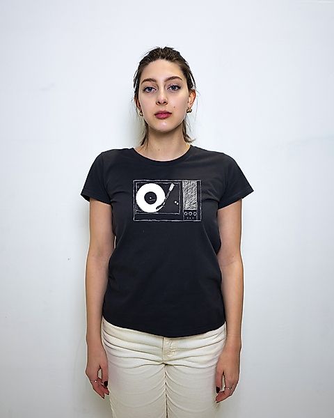 Plattenspieler Frauen Shirt Aus Biobaumwolle Made In Portugal / Ilp7 günstig online kaufen