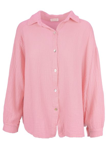 Seasons of April Hemdbluse Oversized Musselinbluse günstig online kaufen