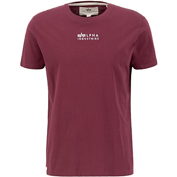 Alpha Industries  T-Shirts & Poloshirts Organics EMB T-Shirt - organic burg günstig online kaufen