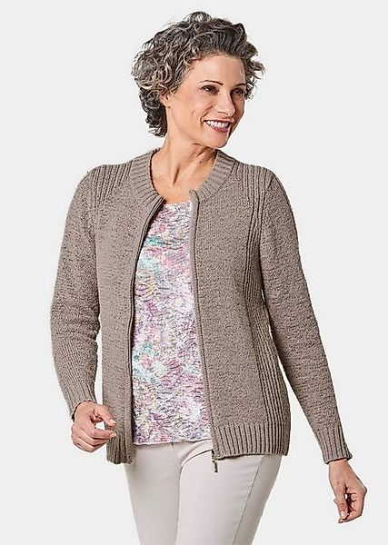 GOLDNER Strickjacke Strickjacke aus Bändchengarn in schöner Melange-Optik günstig online kaufen