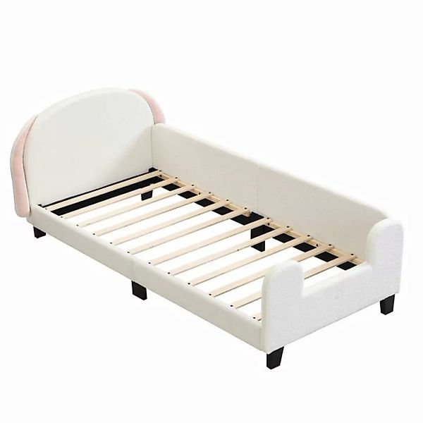 Fangqi Kinderbett Kinderbett, 90*200, mit Lattenrost, mit Kopfteil (Kaninch günstig online kaufen