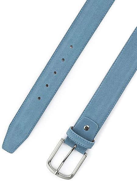 Suitable Ledergürtel Wildleder Blau  - Größe 95 günstig online kaufen