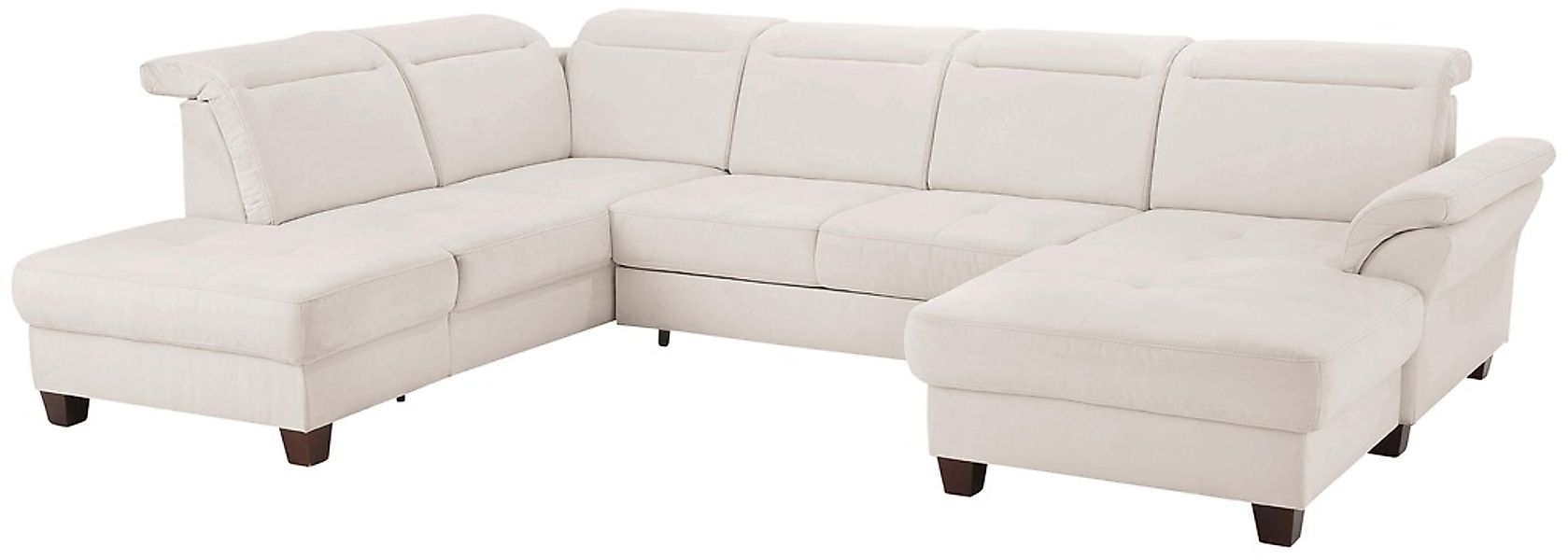 Home affaire Wohnlandschaft "Solvei U-Form" Sitztiefenverstellung und Feder günstig online kaufen