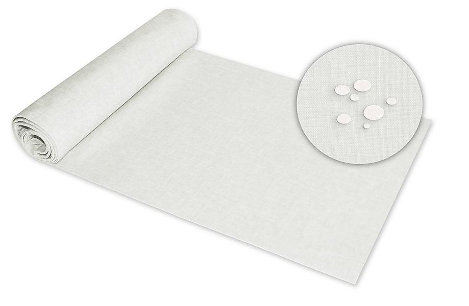 Haus und Deko Tischläufer Tischläufer rechteckig Leinenoptik beschichtet (1 günstig online kaufen