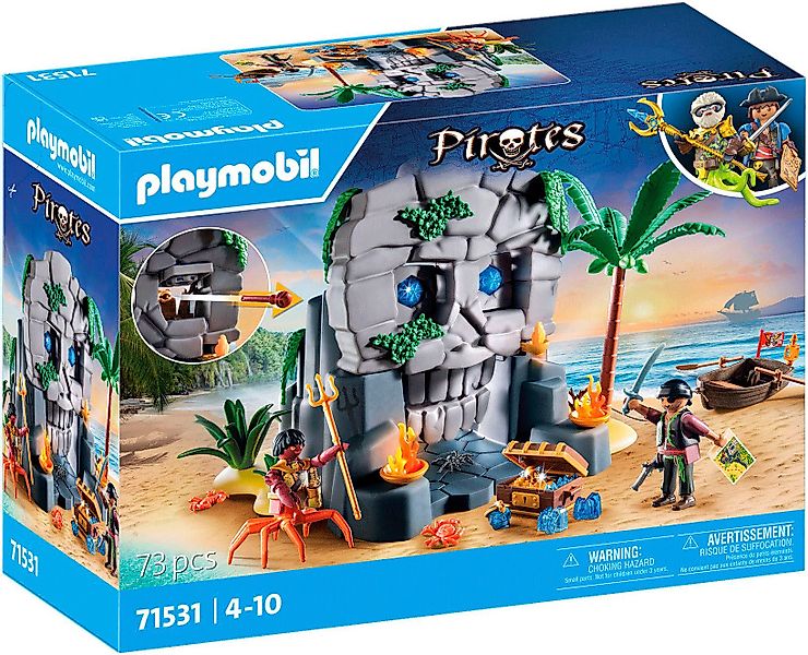 Playmobil® Totenkopfinsel (71531), Pirates Konstruktions-Spielset, (73 günstig online kaufen