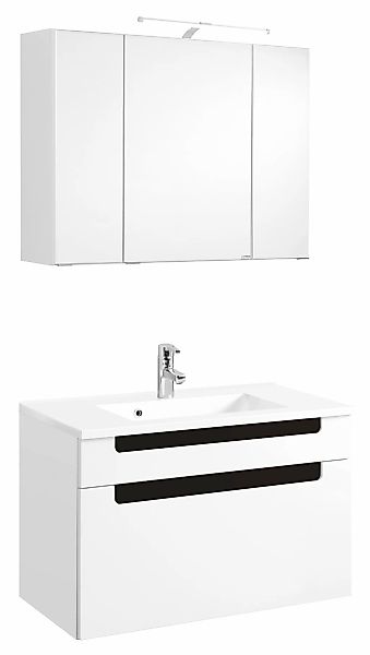 welltime Badmöbel-Set "Siena" 2 Stk. tlg. Breite 80 cm, Waschtisch mit Mine günstig online kaufen