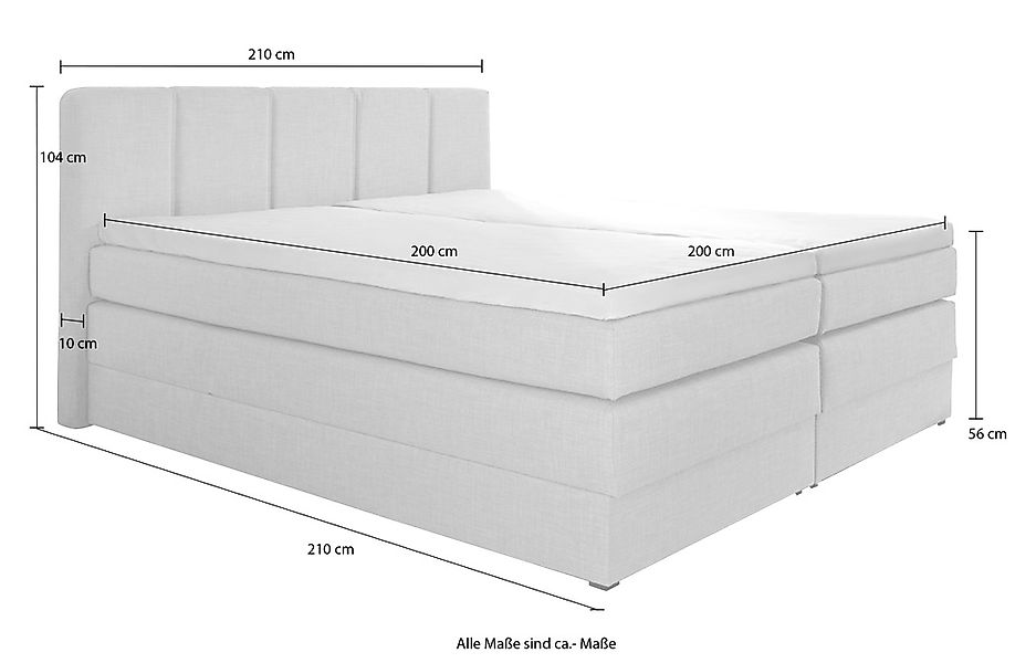 hapo Boxspringbett mit Bettkasten günstig online kaufen