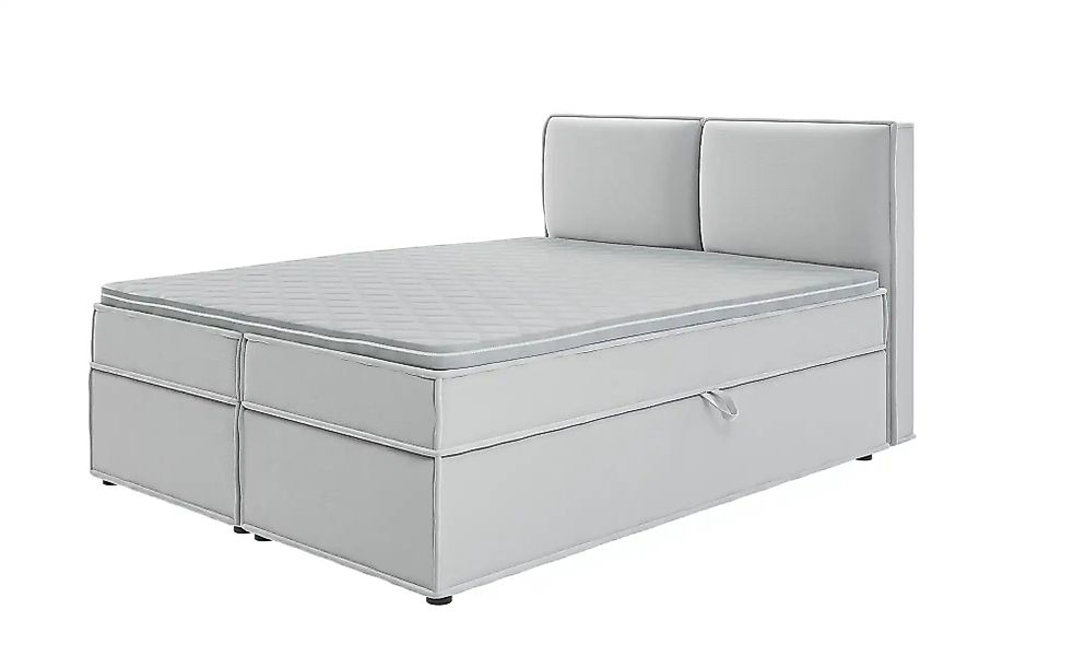 S-STYLE Boxbett mit Stauraum und Topper  H3 Uma ¦ silber ¦ Maße (cm): B: 16 günstig online kaufen