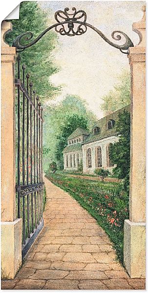Artland Wandbild "Fresco - Blick durchs Gartentor", Garten, (1 St.) günstig online kaufen