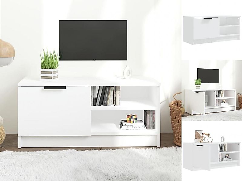 vidaXL TV-Schrank TV-Schrank Weiß 80x35x36,5 cm Spanplatte Lowboard günstig online kaufen