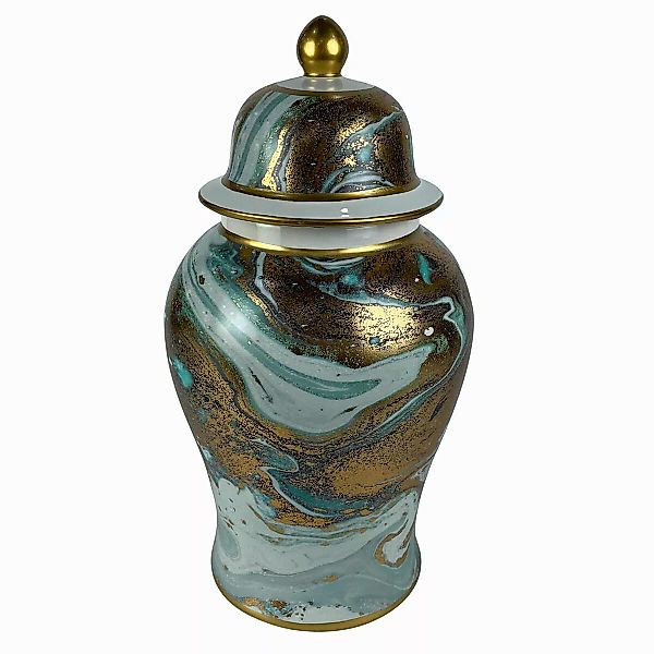 Vase Dkd Home Decor Porzellan Blau Moderne (22 X 22 X 41 Cm) günstig online kaufen