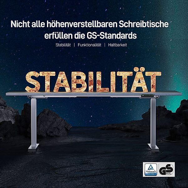 ERGOFINO Schreibtisch Elektrisch höhenverstellbarer Schreibtisch DT30 günstig online kaufen