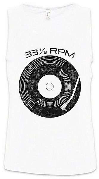 Urban Backwoods Tanktop Record 33 RPM Ärmelloses T-Shirt Schallplatte Club günstig online kaufen