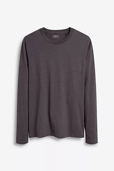 Next Langarmshirt Rundhalsshirt – Slim Fit (1-tlg) günstig online kaufen