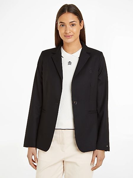 Tommy Hilfiger Longblazer "SMD CORE REGULAR SB BLAZER" mit Logostickerei günstig online kaufen