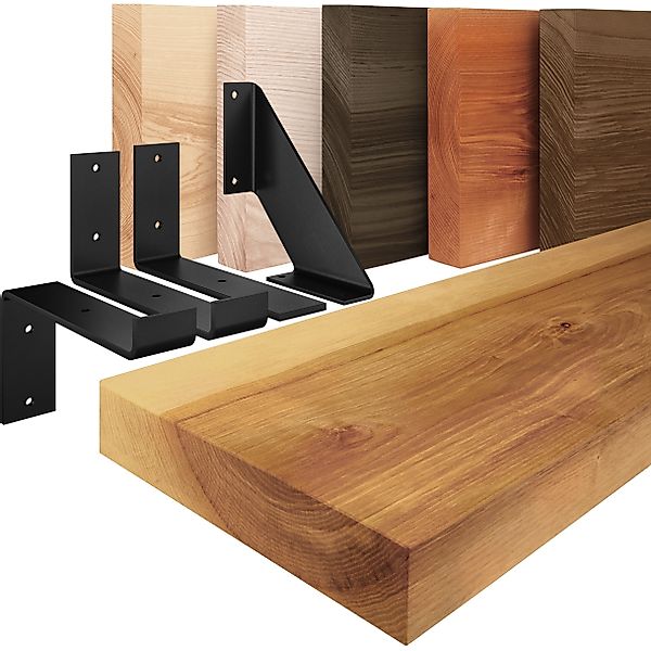 LAMO Manufaktur Wandregal Holz Gerade Regal günstig online kaufen