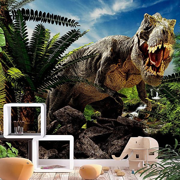 home24 Vlies Fototapete Angry Tyrannosaur günstig online kaufen