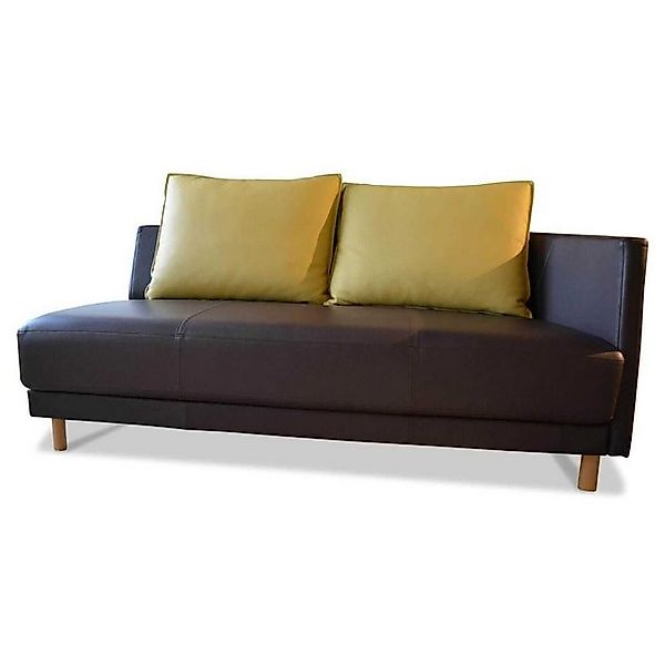 Rolf Benz 2-Sitzer Sofa Onda Leder 38.556 Schokoladenbraun mit 2 Kissen günstig online kaufen
