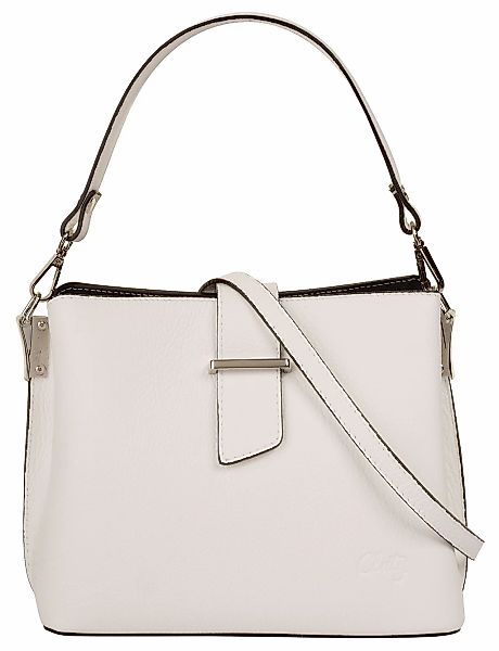 Cluty Henkeltasche, echt Leder, Made in Italy günstig online kaufen