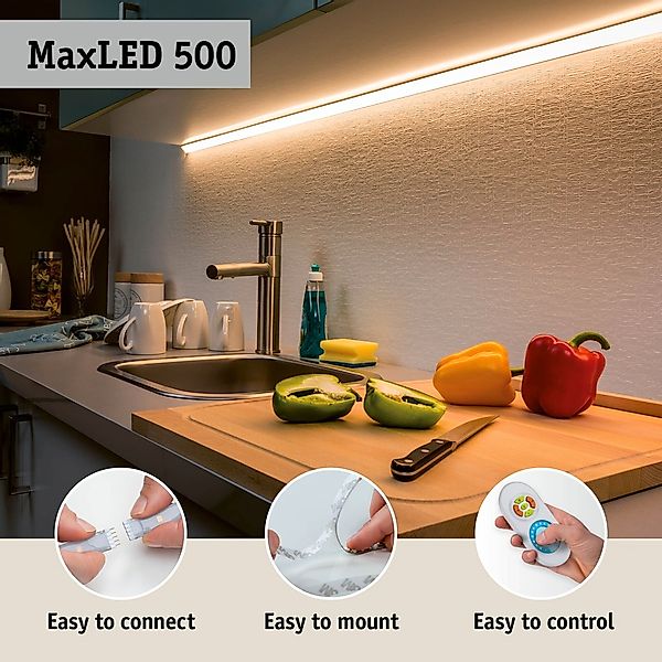 Paulmann LED-Streifen »MaxLED 500 LED Strip Warmweiß Einzelstripe« günstig online kaufen
