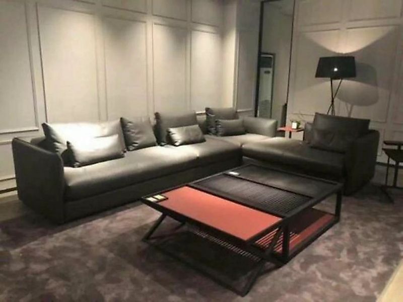 JVmoebel Ecksofa, Ecksofa Sofa Couch Polster Leder Wohnlandschaft Halbleder günstig online kaufen