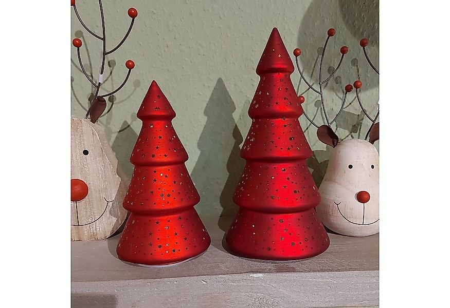 Kunstbaum Sterne, formano, Höhe 25 cm, Mit Timerfunktion, Rot, Motiv: Stern günstig online kaufen