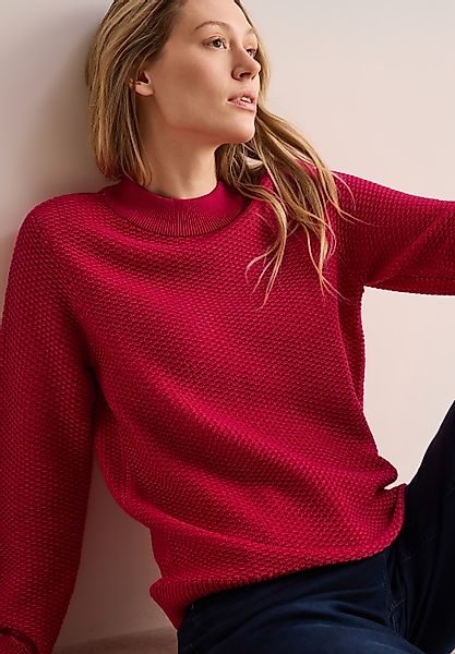 CECIL Stehkragenpullover mit Struktur günstig online kaufen