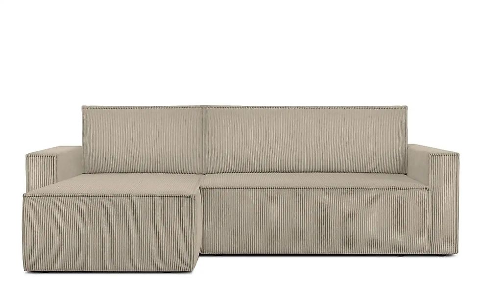 KONSIMO Ecksofa  Napi ¦ beige ¦ Maße (cm): B: 246 H: 89 Polstermöbel > Sofa günstig online kaufen