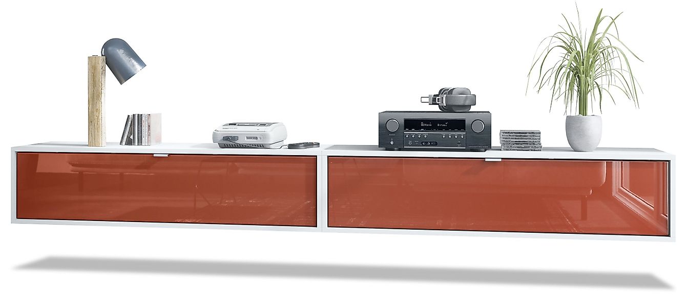 Vladon Lowboard Lana 1200 (2er-Set Tv-Kommode, mit Klappe dahinter 3 Fächer günstig online kaufen