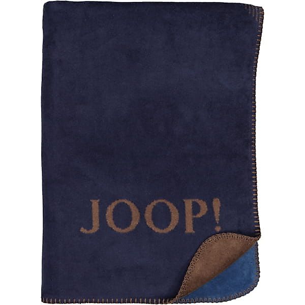 JOOP! Wohndecke Checks - Größe: 150x200 cm - Farbe: Marine-Karamell günstig online kaufen