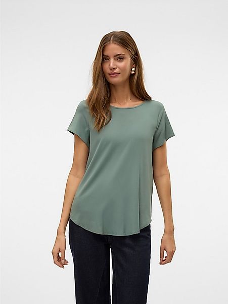 Vero Moda Blusenshirt VMBELLA SS TOP WVN GA NOOS Viskosemischung, abgerunde günstig online kaufen