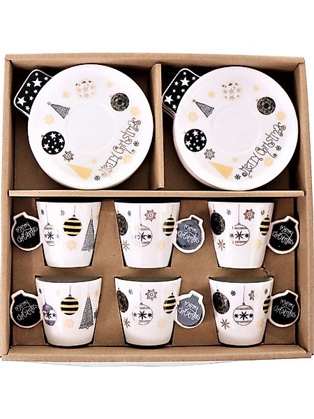 Weihnachts Espresso-Set XMAS – Festliche Espressotassen aus Porzellan günstig online kaufen