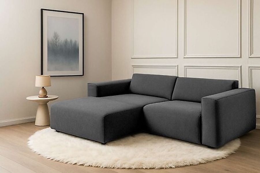 andas Ecksofa »Noord mit Kedernaht, Breite 234 cm«, mit Kedernaht, Breite 2 günstig online kaufen