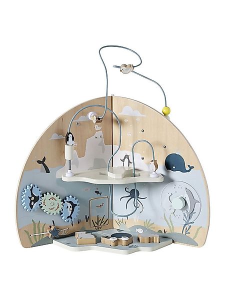 vertbaudet Lernspielzeug Baby Activity-Center mit 3 Spielwelten, Holz FSC© günstig online kaufen