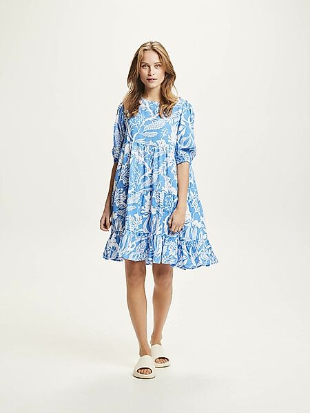 A-linien Kleid- Seabreeze Print- Aus Tencel günstig online kaufen
