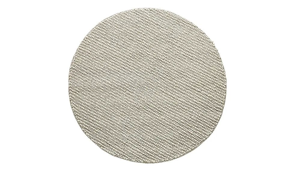Handgewebter Naturteppich  Ruhpolding ¦ creme ¦ Wolle ¦ Maße (cm): H: 2  Ø: günstig online kaufen