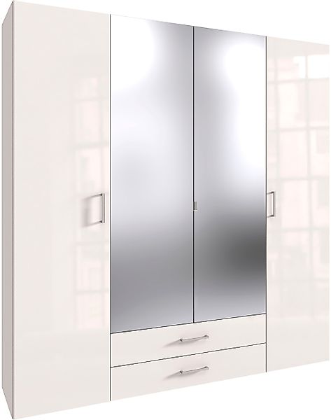 Wimex Drehtürenschrank "Mugano" mit langen oder kurzen Griffen aus Metall, günstig online kaufen