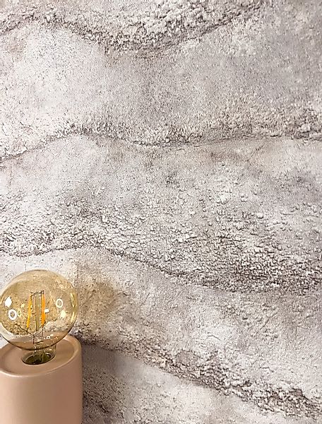 Newroom Vliestapete, Beige Tapete Modern Stein günstig online kaufen