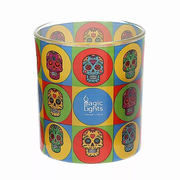 Kerze Magic Lights Totenkopf (7,5 X 8,4 Cm) günstig online kaufen