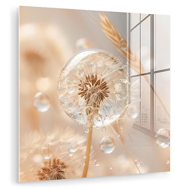 MuchoWow Acrylglasbild Löwenzahn - Wasser - günstig online kaufen
