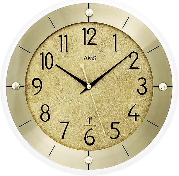 AMS Funkwanduhr (Quarzuhr, Wanduhr, Made in günstig online kaufen