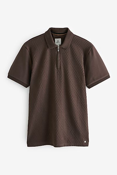 Next Poloshirt Strukturiertes Polo-Shirt (1-tlg) günstig online kaufen