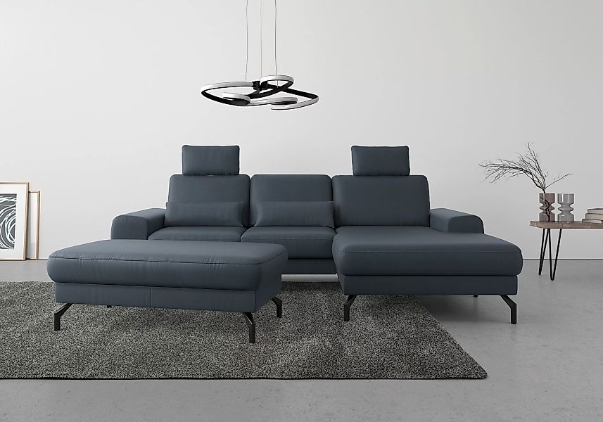 sit&more Ecksofa "Cinturo L-Form", inklusive Sitztiefenverstellung und Fede günstig online kaufen