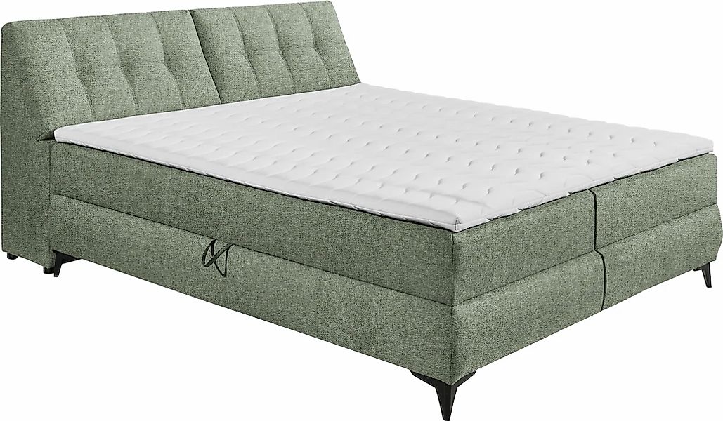 ED EXCITING DESIGN Boxbett "Atlantis", mit Bettkasten und Stauraum im Kopft günstig online kaufen