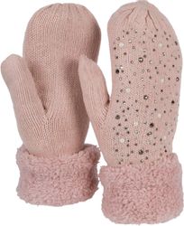 styleBREAKER Fäustlinge Strickhandschuhe Fäustlinge mit Strass günstig online kaufen
