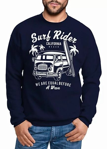 Neverless Sweatshirt Herren Sweatshirt Bus Surfing Retro Pullover Männer Ne günstig online kaufen