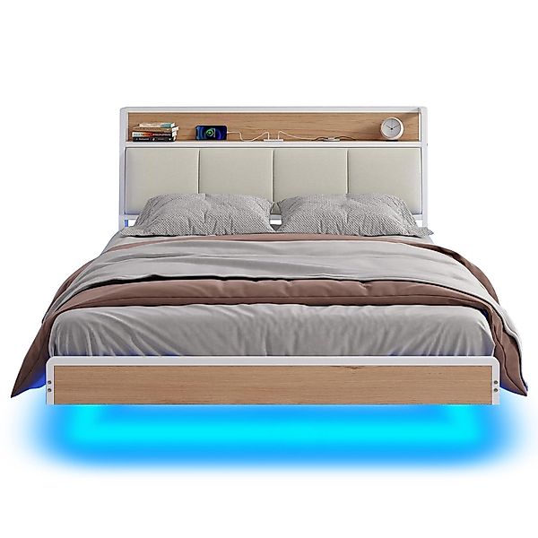 KIMENICH Polsterbett mit USB Ladefunktion und günstig online kaufen