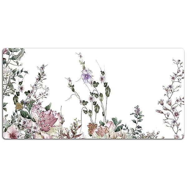 Tulup Schreibtischunterlage Pastellgarten Büro Schreibtischmatte 90x45 cm W günstig online kaufen