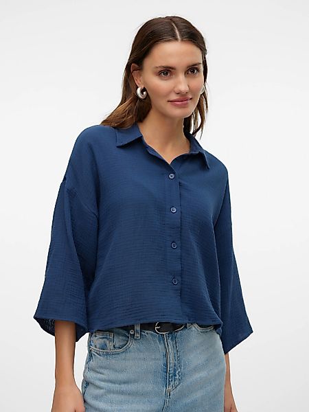 Vero Moda Hemdbluse VMNATALI CROP SHIRT WVN NOOS Baumwolle, loose fit günstig online kaufen