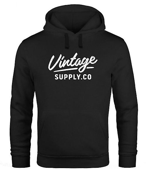 Neverless Hoodie Hoodie Herren Bedruckt Vintage Schriftzug Retro Design Kap günstig online kaufen